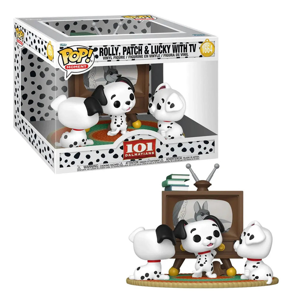 Funko Pop! Moment: Disney 101 Dalmatas - Rolly, Patch Y Lucky