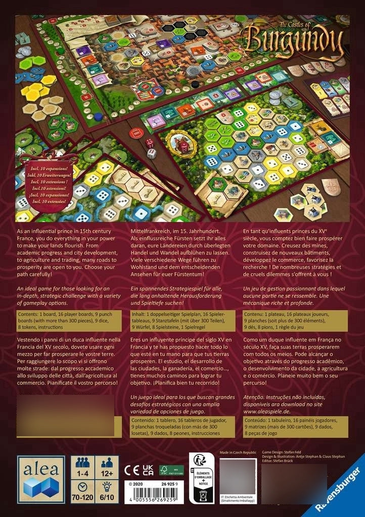 Juego Mesa Estrategia The Castles Of Burgundy Ravensburger