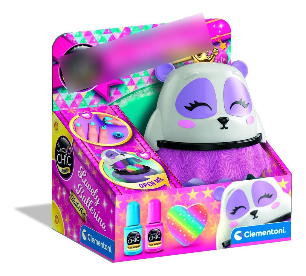 Maquillaje Infantil Bailarina Set Uñas Crazy Chic Clementoni