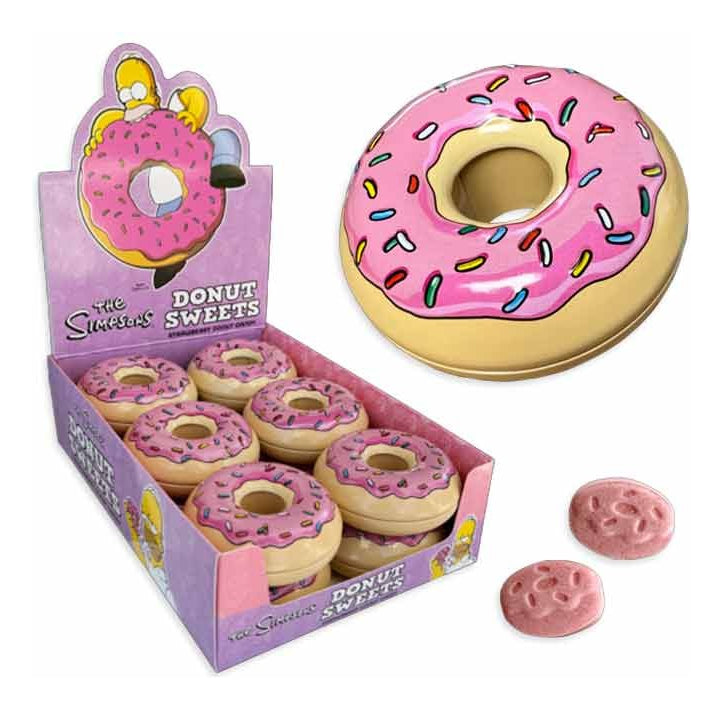 Dulces Los Simpsons Mmm... Donuts! Tin Caja Con 12 Piezas