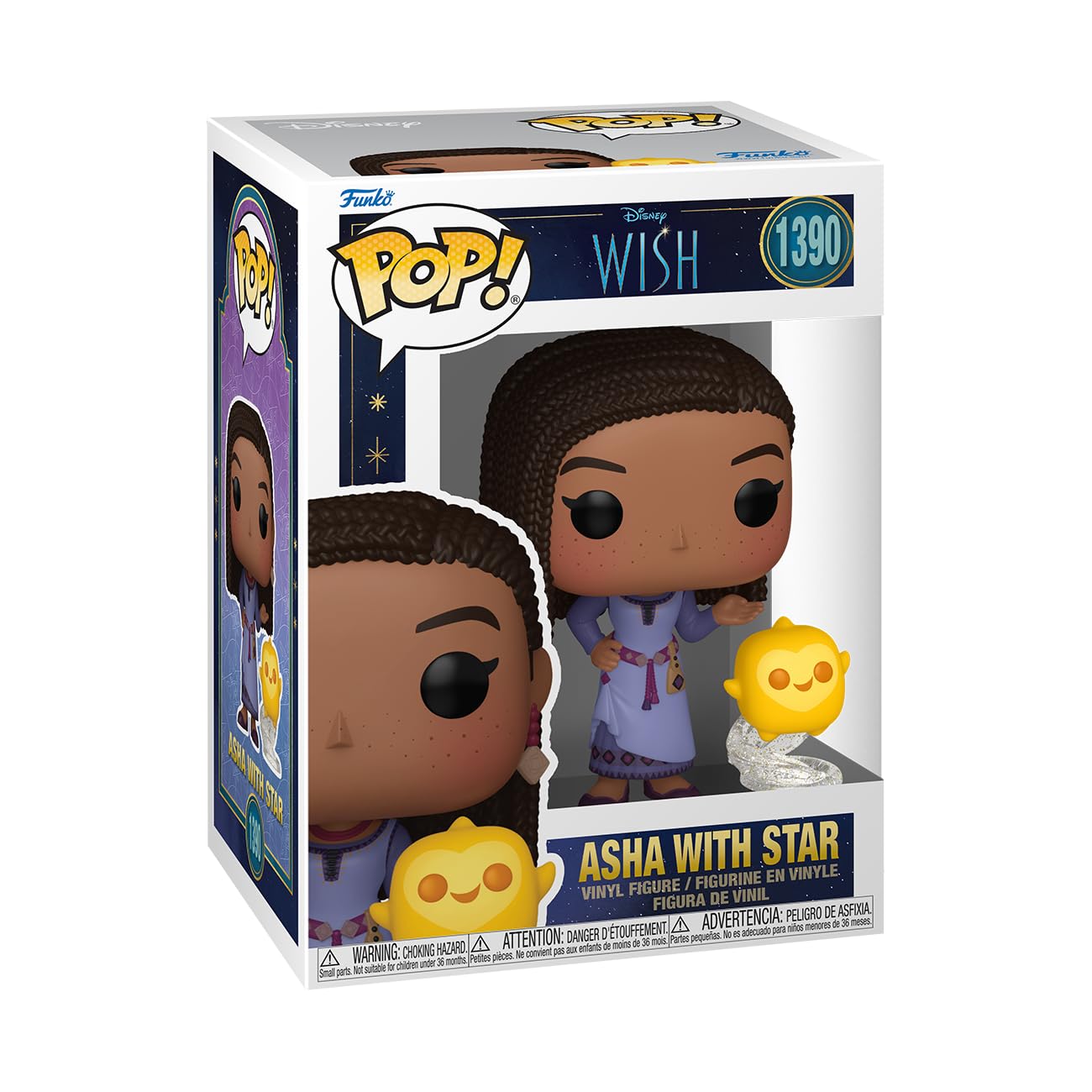 Funko Pop! & Buddy: Disney Wish - ASHA - Figura de Vinilo Coleccionable - Idea de Regalo - Mercancia Oficial - Juguetes para Niños y Adultos - Movies Fans - Muñeco para Coleccionistas y Exposición