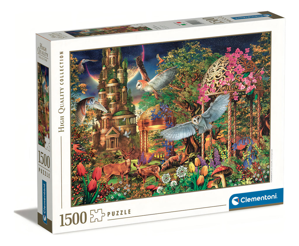 Rompecabezas Fantasia En El Bosque 1500 Pz Clementoni Buhos