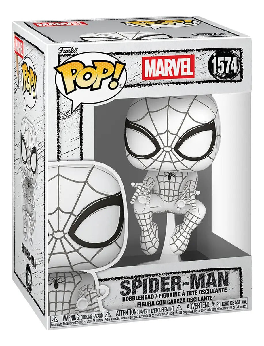 Funko Pop Marvel: Marvel Sketched - Spider-man