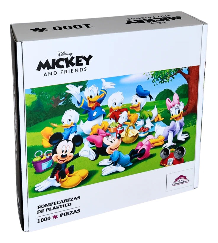 Rompecabezas Picnic Con Mickey 1000 Piezas De Plástico