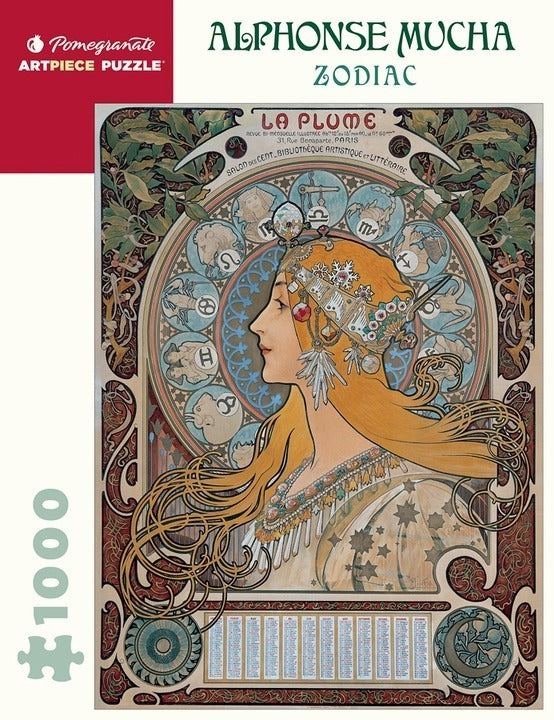 Alphonse Mucha Zodiac Rompecabezas Pomegranate 1000 Piezas