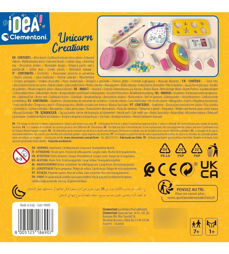 Idea! Clementoni Unicorn Creations Kit Manualidades