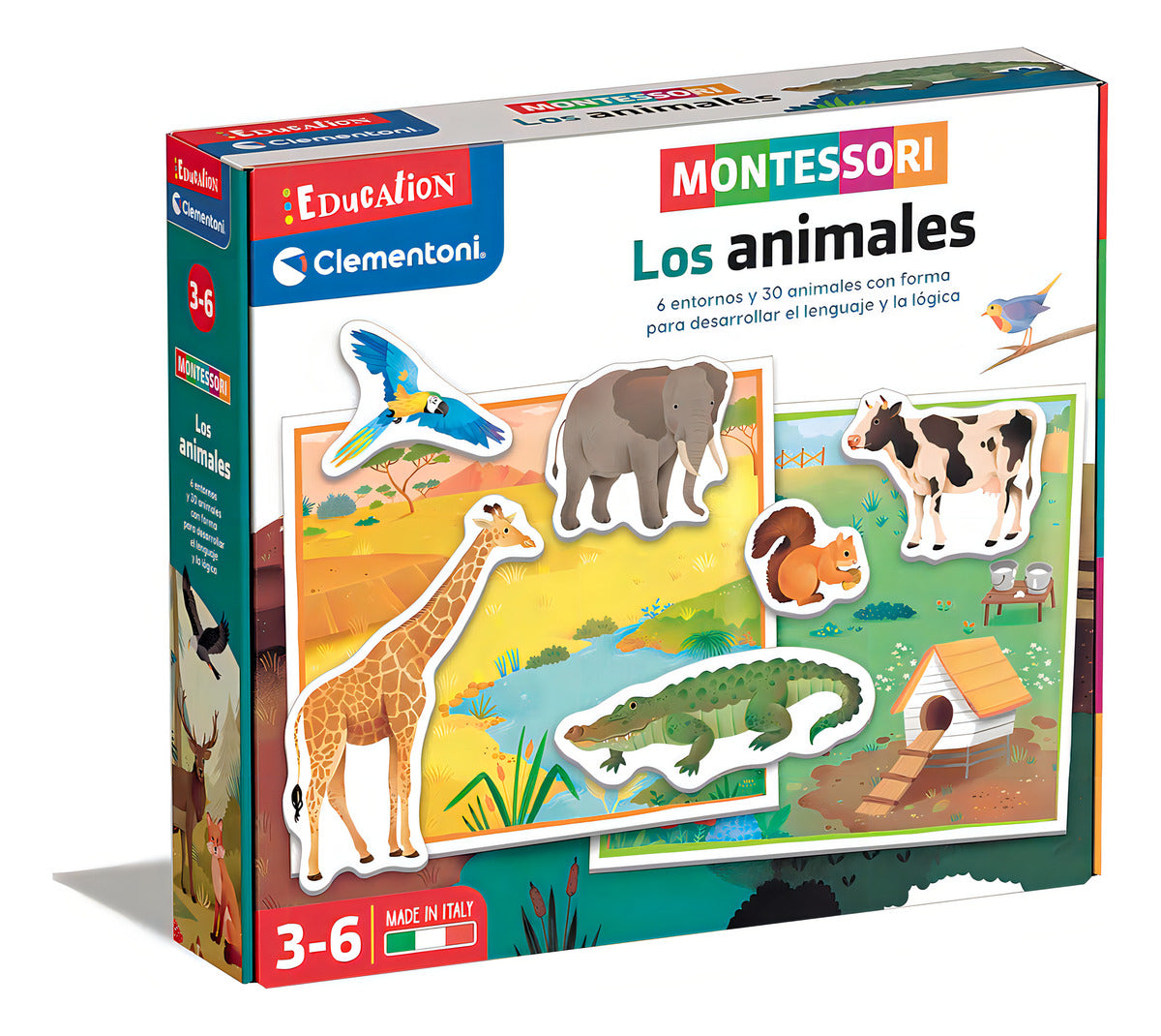 Juego Didáctico Descubre Los Animales Montessori Para Niños