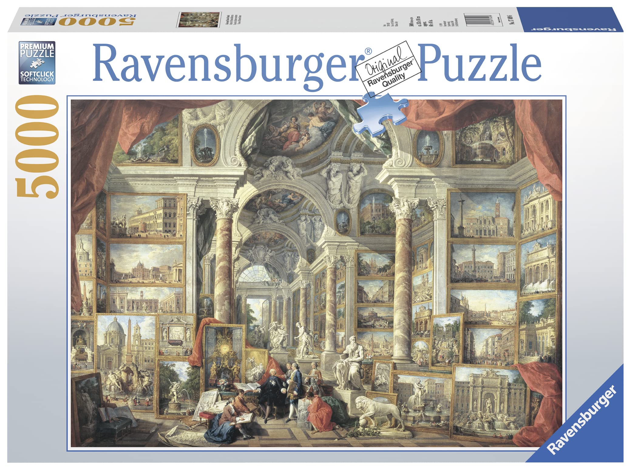 Ravensburger 17409 Rompecabezas de 5000 Piezas Views of Modern Rome para Adultos, tecnología Softclick Que Significa Que Las Piezas encajan Perfectamente