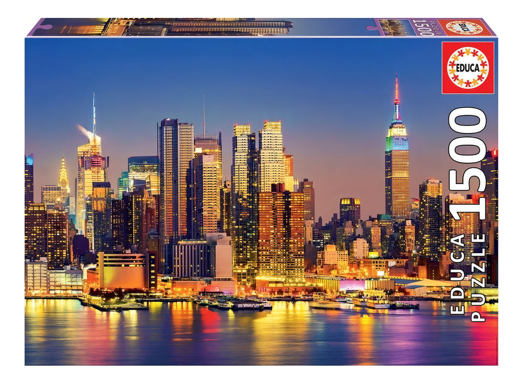 Rompecabezas 1500 Piezas Educa 18466e Manhattan De Noche