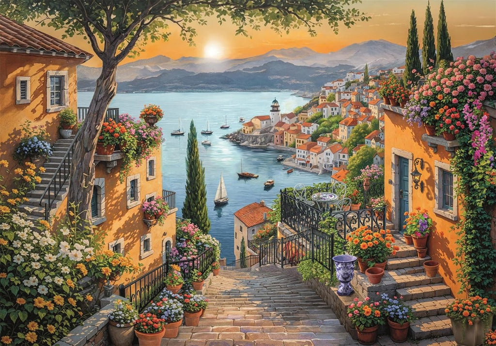 Puzzle Clementoni Escaleras Hasta El Puerto De 1500 Piezas