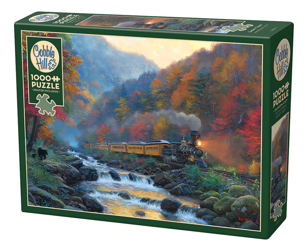 Rompecabezas Cobble Hill Tren De Vapor En Otoño 1000 Piezas 68x50cm