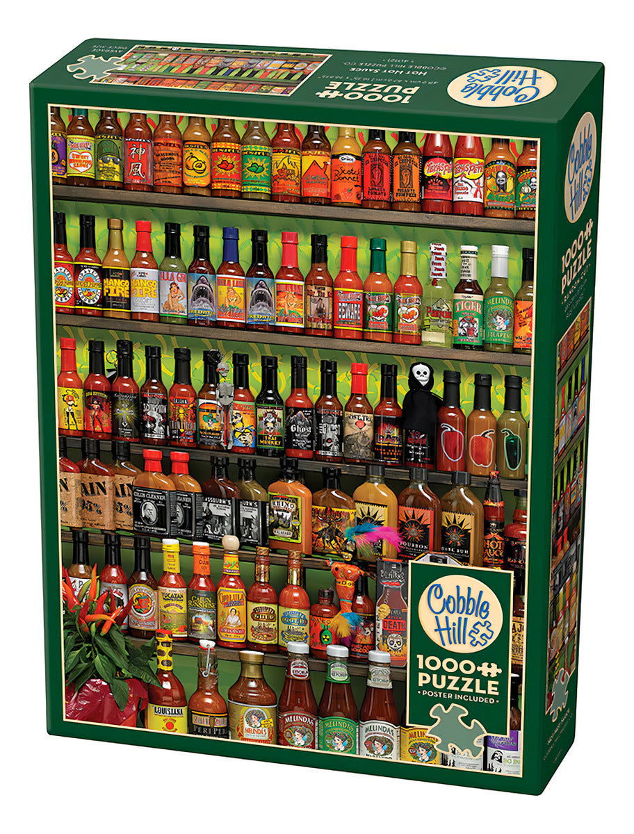 Rompecabezas Cobble Hill 1000 Piezas Salsas Picantes 50x68cm Cartón