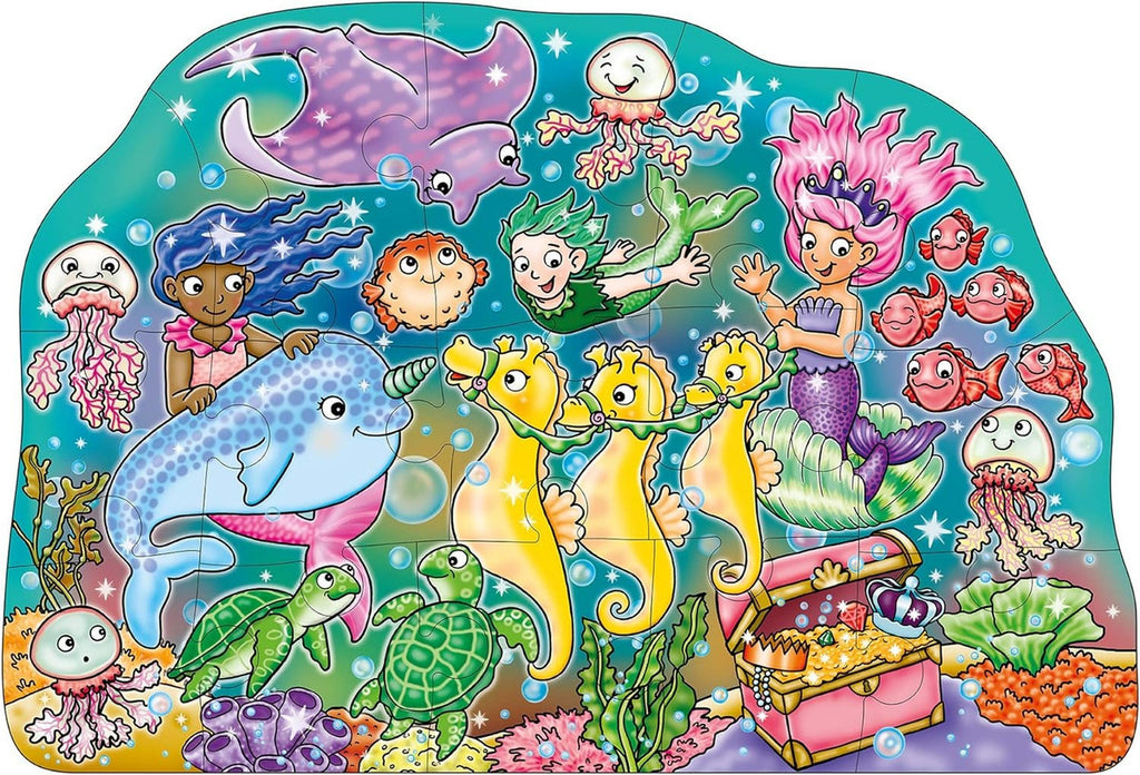 Mermaid Fun Orchard Toys Sirenas Rompecabezas 15 Piezas