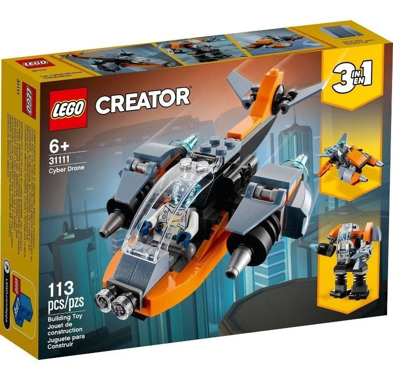Kit De Construcción Lego Creator 3 En 1 Ciberdrón 31111 113
