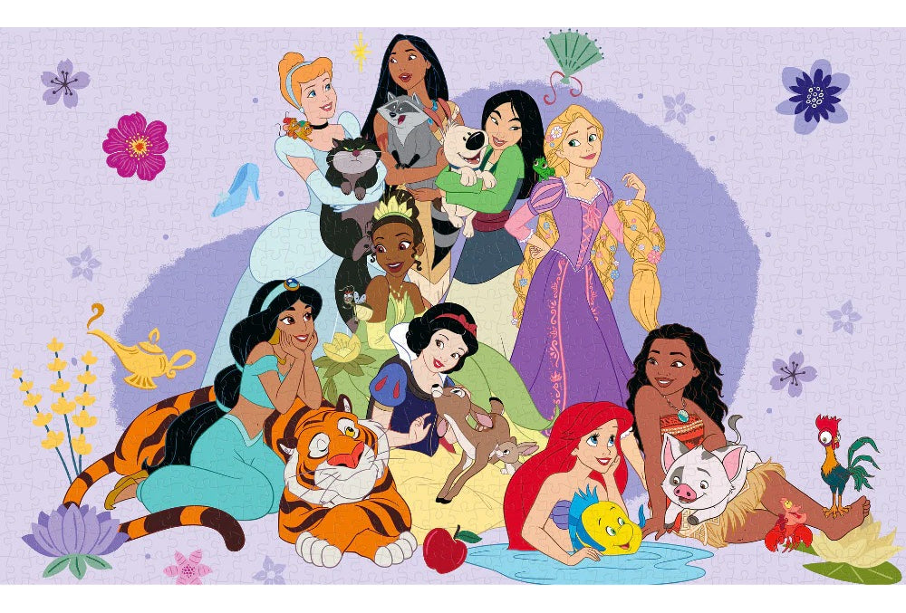 Rompecabezas Princesas Disney 1000 Piezas De Plástico