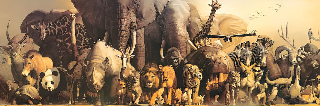 Rompecabezas Eurographics Panoramic Puzzles Noah's Ark 6010-4654 De 1000 Piezas