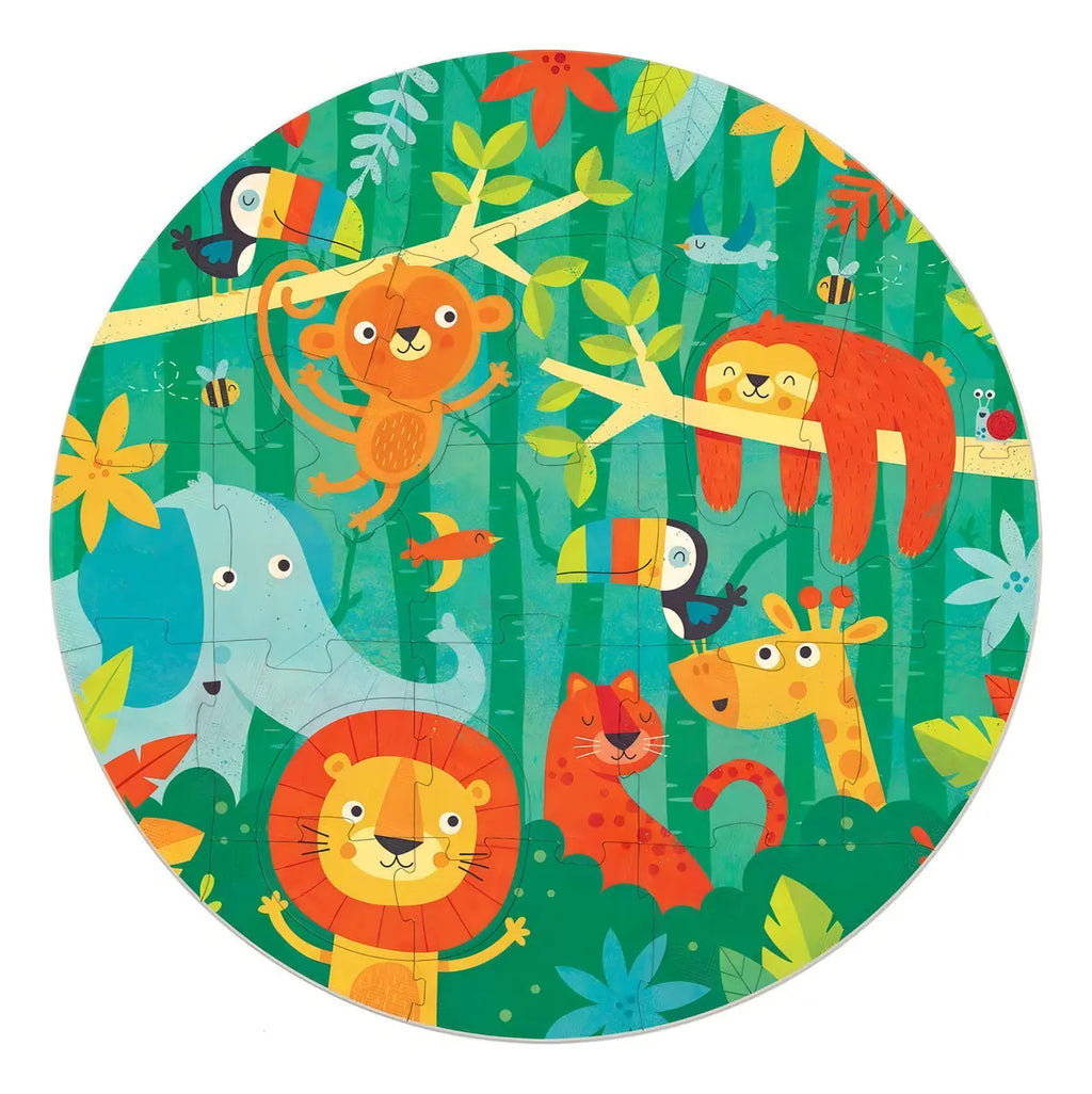 Rompecabezas Circular La Selva 28 piezas Educa Borras Cartón 48cm