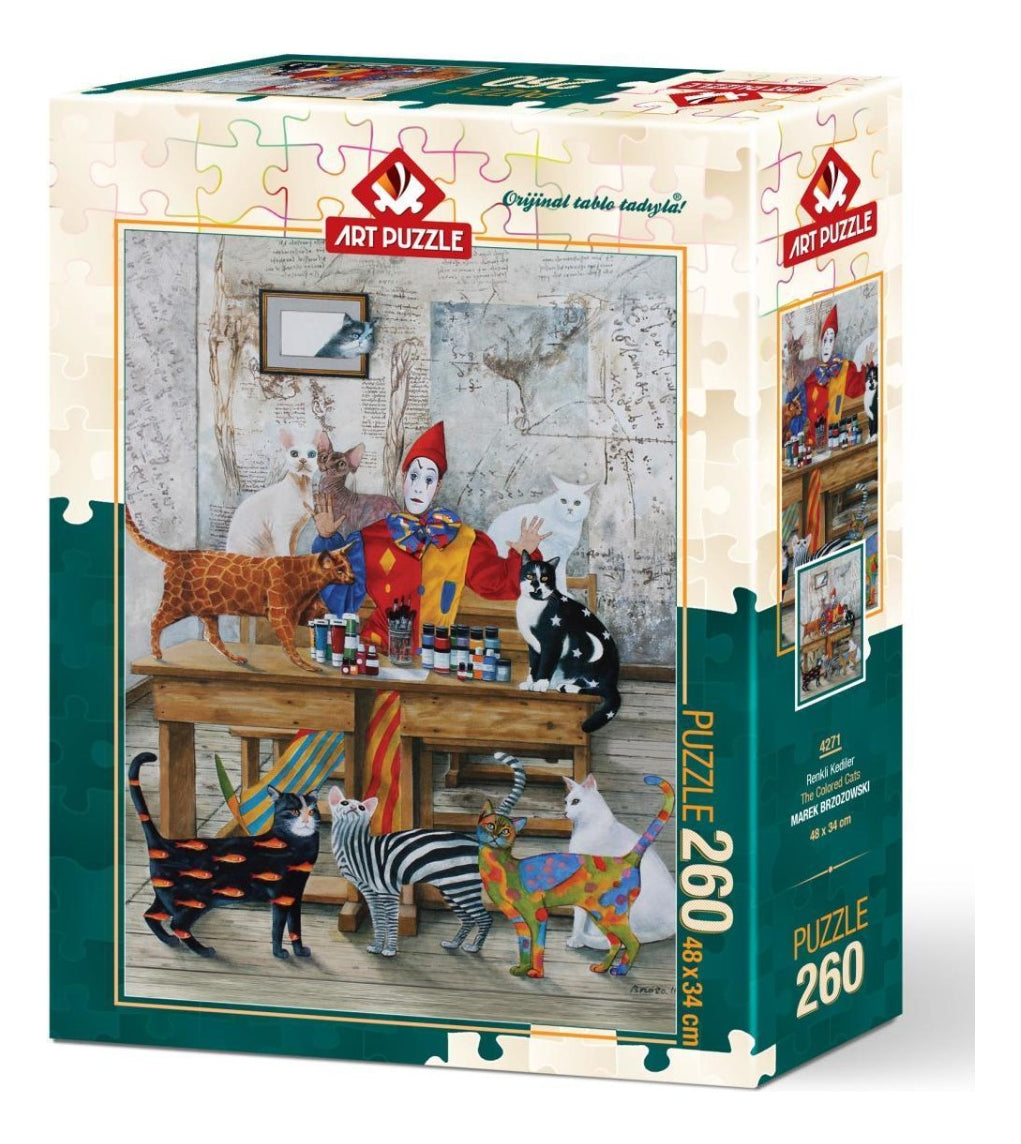 84271 Los Gatos De Colores 260 Piezas Art Puzzle