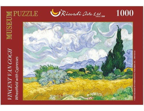 Rompecabezas Van Gogh Campos De Trigo Con Cipreses Ricordi