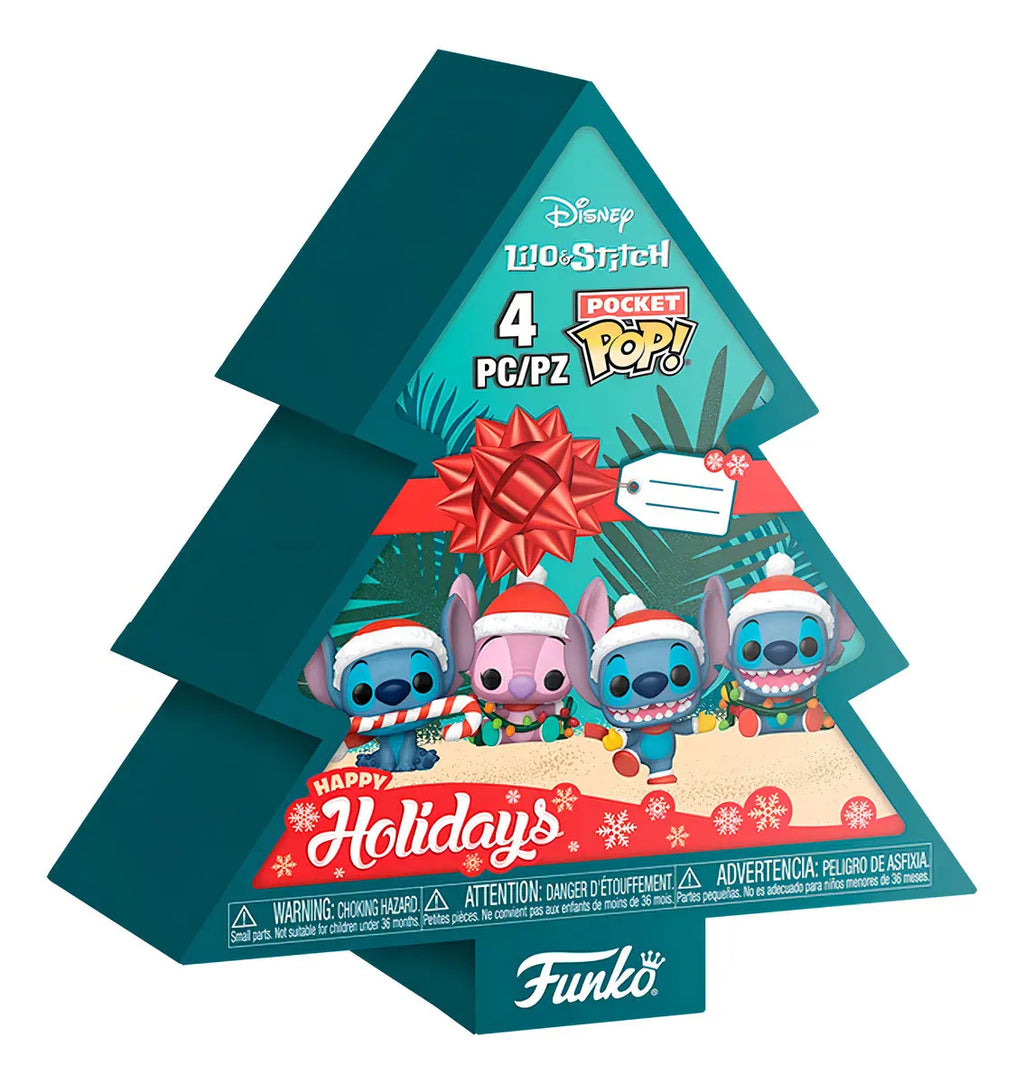 Funko Pocket Pop! Disney Stitch Holiday - Tree box 4 Box