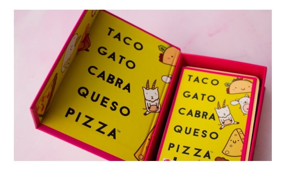 Taco, Gato, Cabra, Queso, Pizza En Español, Blue Orange