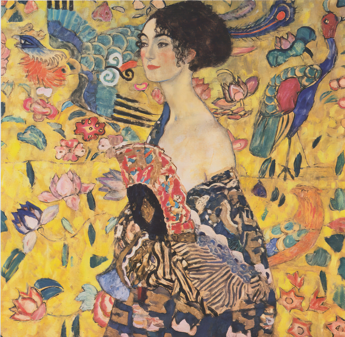 Dame A L´éventail Gustav Klimt, Rompecabezas 1000 Pz Grafika