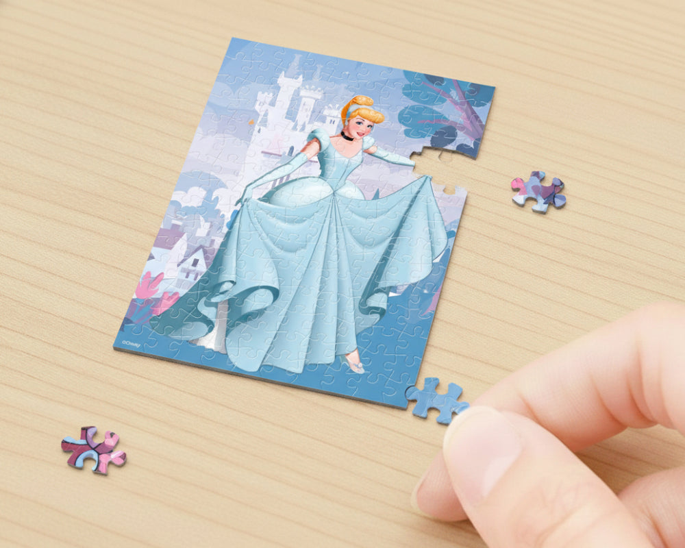 Rompecabezas Cenicienta 150 Piezas Plástico Miniatura Con Caballete Disney