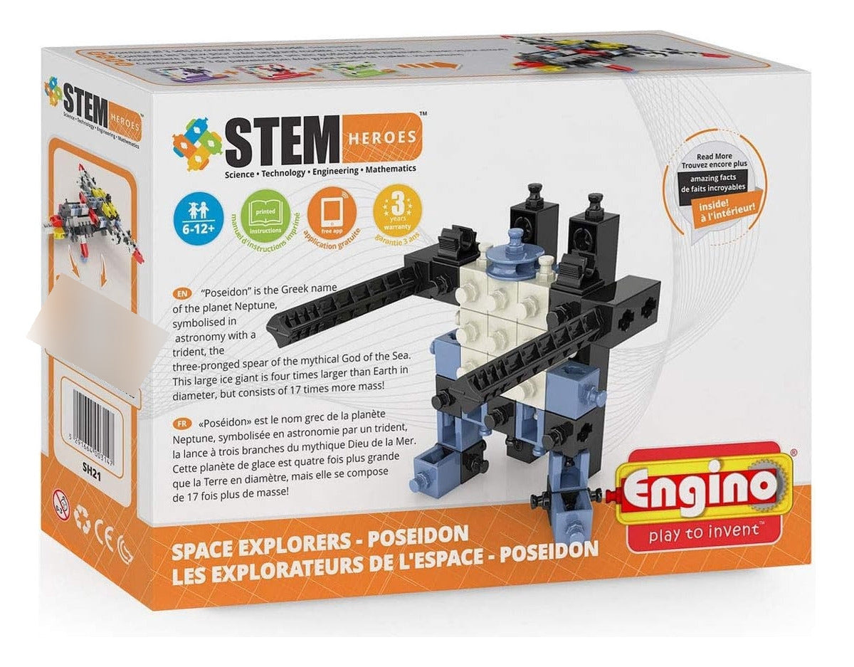 Engino Héroes Space Explorers Poseidón 33 Piezas Sh21