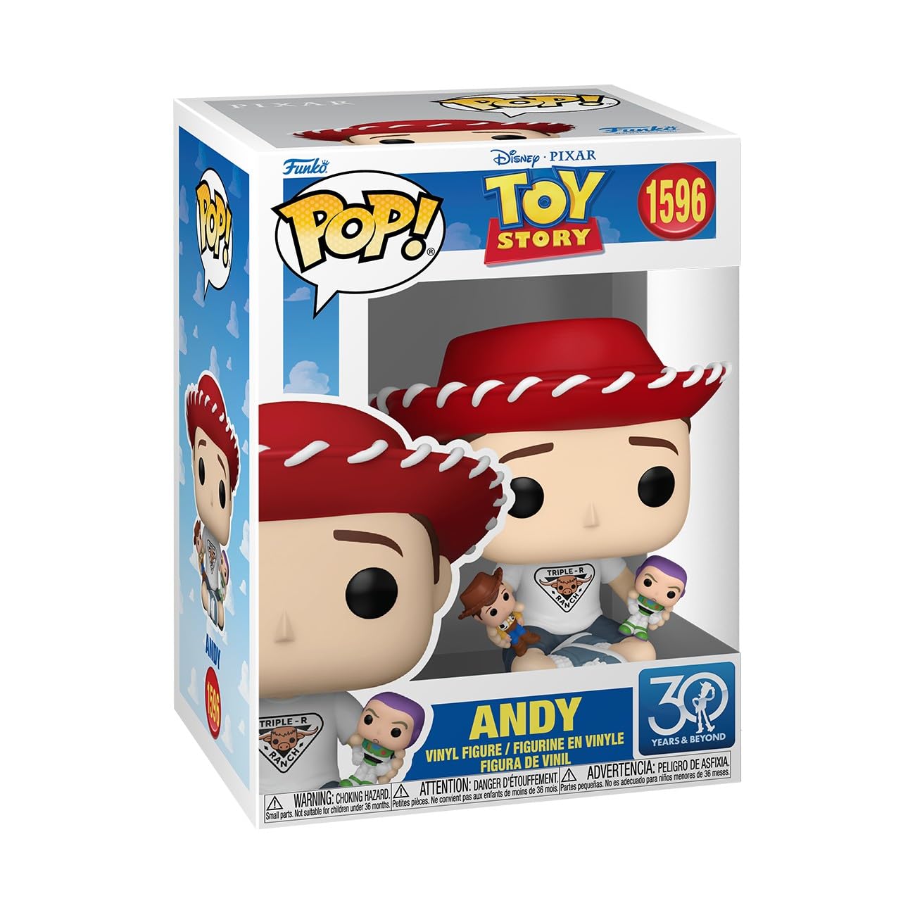 Funko Pop! Disney: Toy Story 30th Anniversary - Andy - Collectable Vinyl Figure - Gift Idea - Official Merchandise - Toys for Kids & Adults - Movies Fans - Model Figure for Collectors and Display