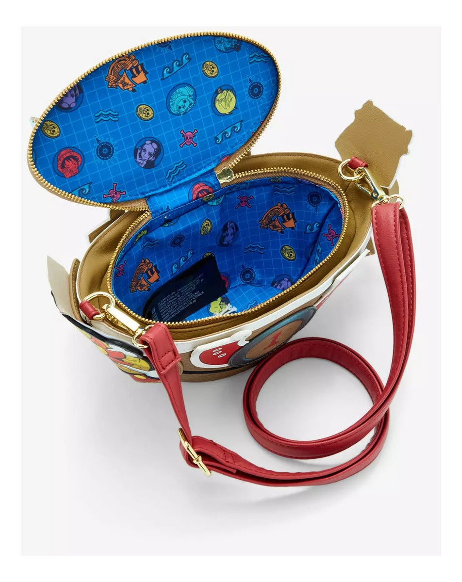 Bolsa Cruzada Barco Thousand Sunny De One Piece By Loungefly Color Marrón Diseño De La Tela Lisa