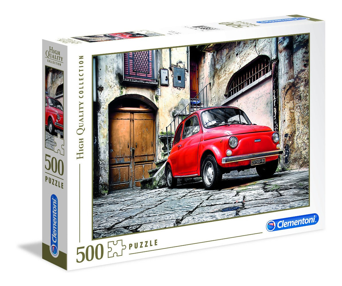 Fiat 500 Cinquecento Rojo Rompecabezas 500 Pz Clementoni