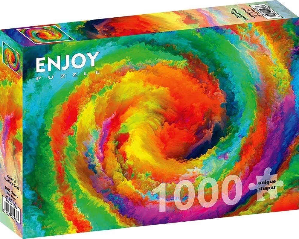 Remolino De Colores Degradados  1000 Piezas  Enjoy Puzzle
