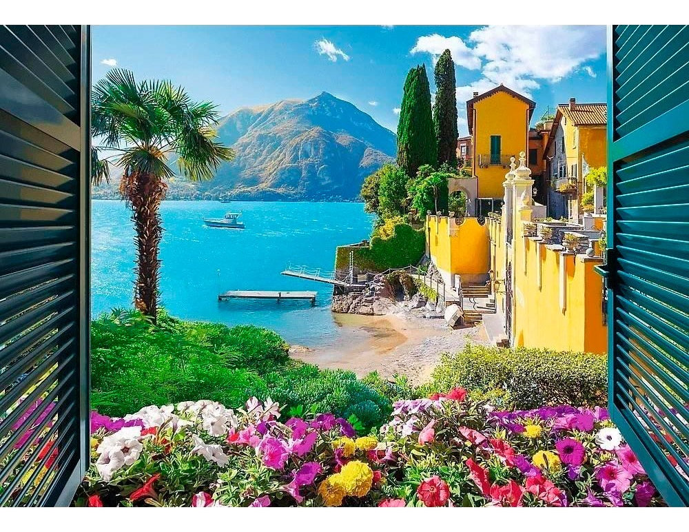 Rompecabezas Lago Como, Italia 1000 Piezas / Trefl