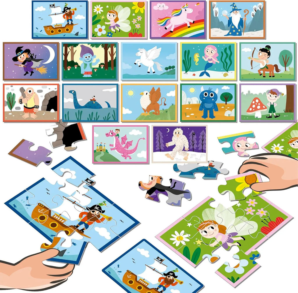 Rompecabazas Y Juego Batalla Junior Fantasía 9x16 Pz Educa