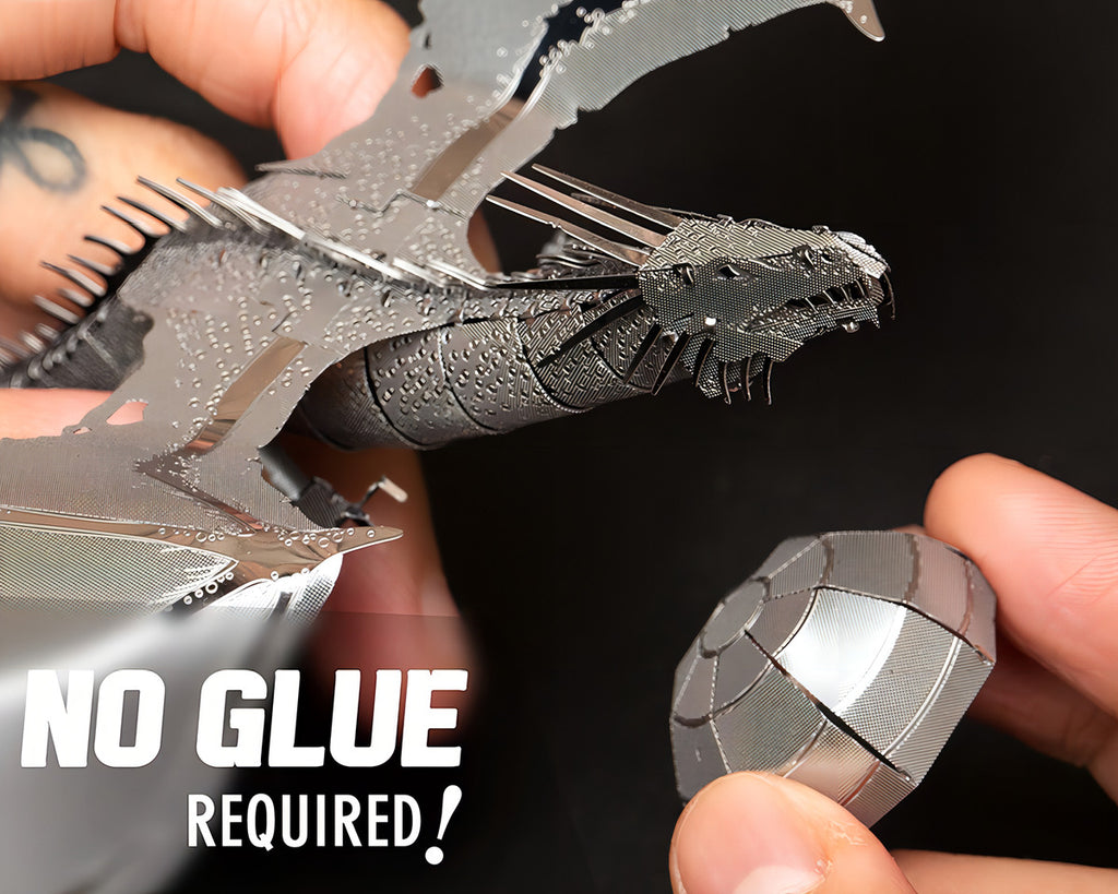 Rompecabezas Metal 3d Fascinations El Dragón De Gringott´s
