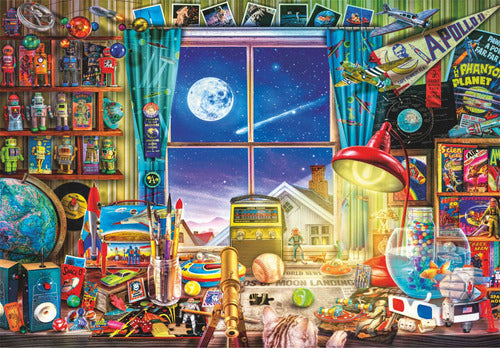 Rompecabeza Ciencia Ficcion Vintage 500 Clementoni Luna Moon