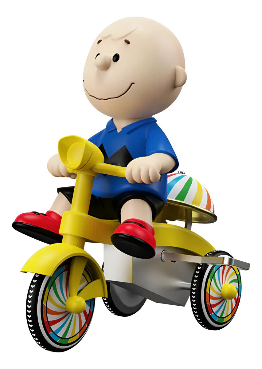 Super7 Peanuts Charlie Brown Super Cycles Figura Azul/amaril