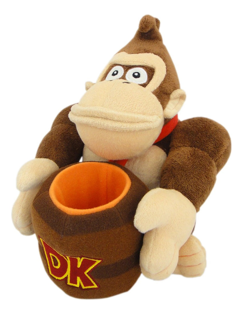 Donkey Kong Barril Peluche 8 Pulgadas Nintendo Mario Bros