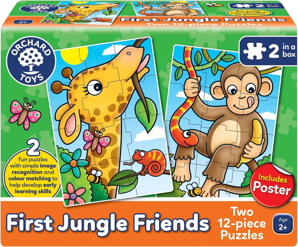Rompecabezas First Jungle Friends Animales Jungla Orchard