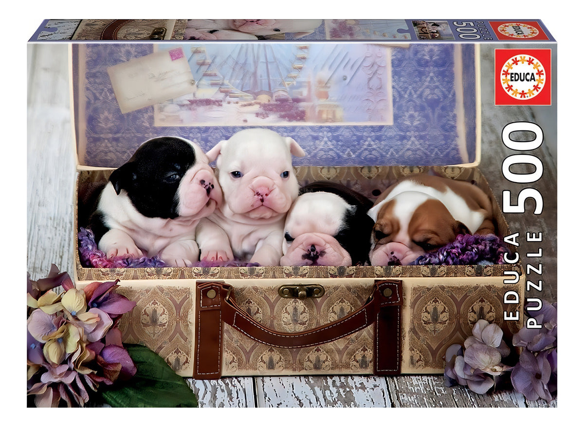 Rompecabezas 500 Piezas Cachorros Educa Animal Cartón 8+ Años