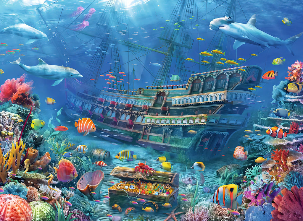Rompecabezas Barco Submarino P/niños 200p Xxl Ravensburger