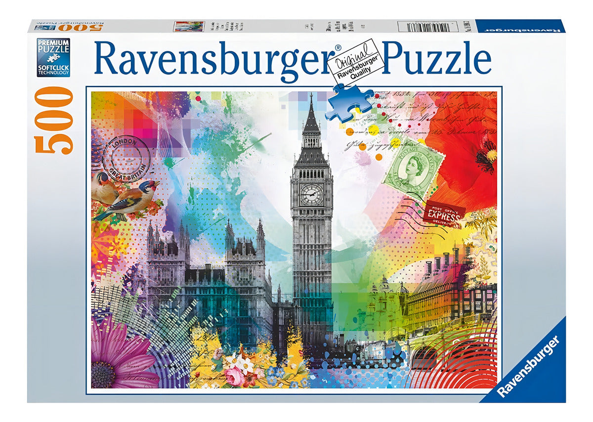 16986 Postal De Londres Rompecabezas 500 Piezas Ravensburger