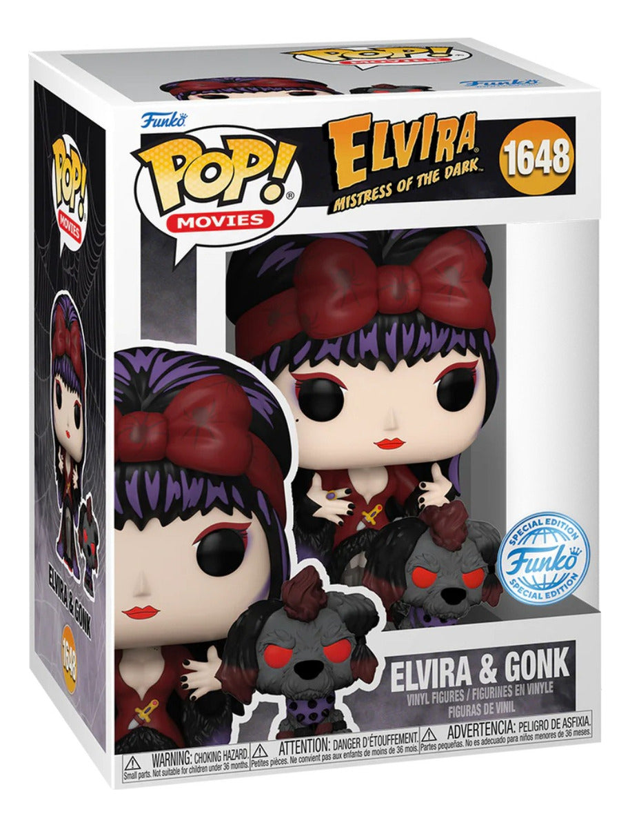 Figura Coleccionable Funko Pop! Elvira Con Gonk Moonlight 11.3cm Vinilo