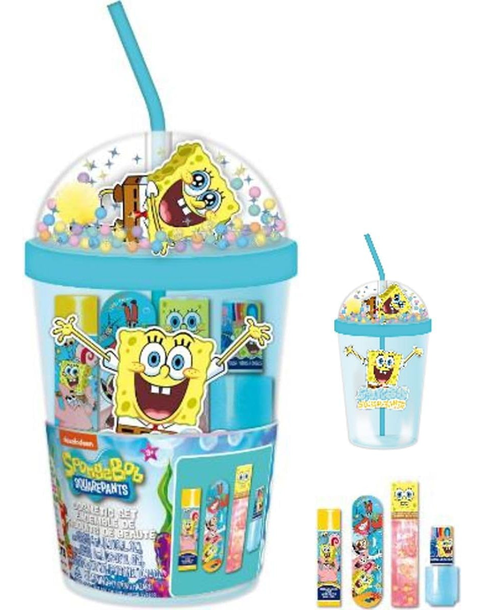 Vaso Bob Esponja Con Cosméticos Townley