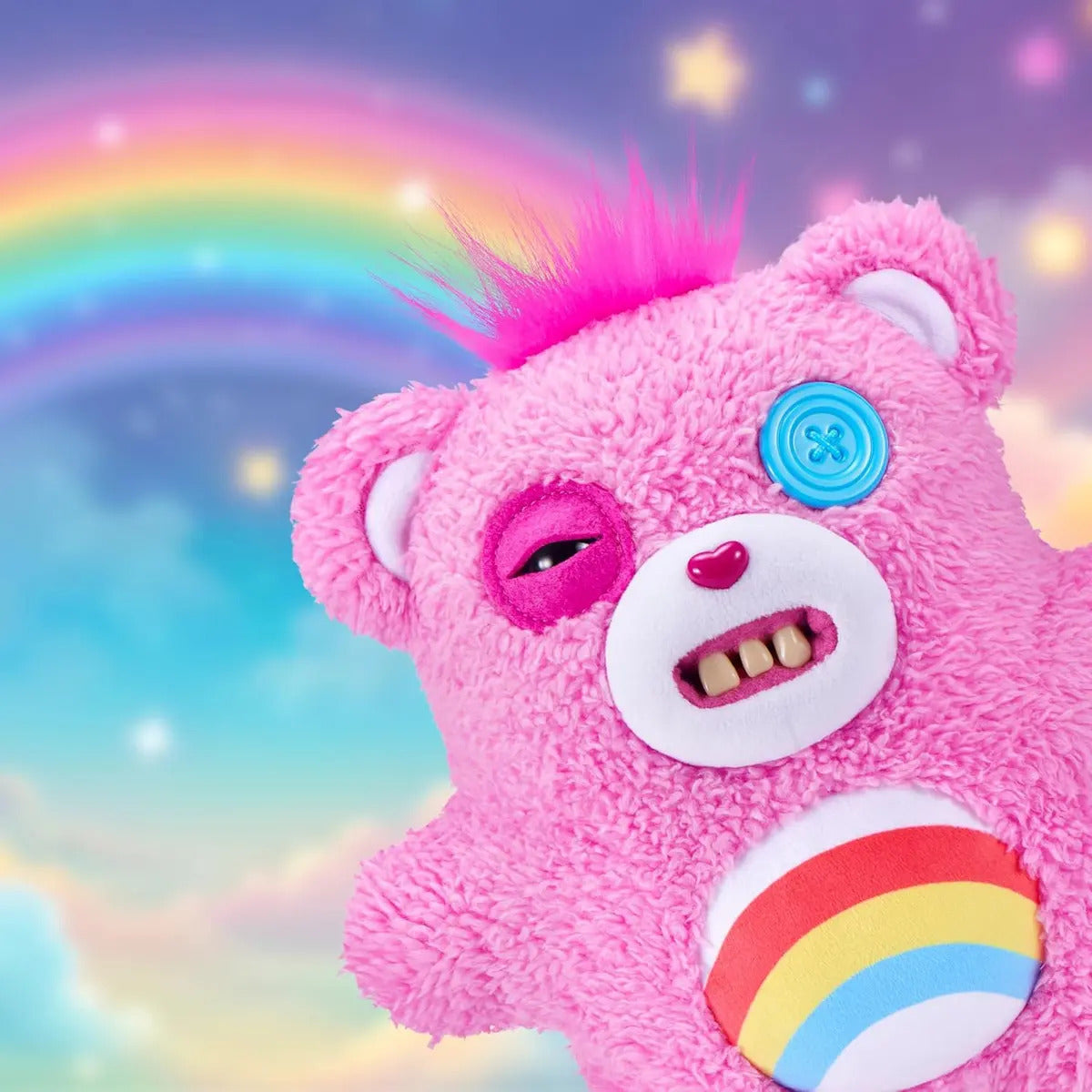 Zuru Fuggler X Care Bears Cheer Bear Dientes Realistas Rosa Chicle