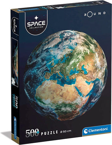 Rompecabezas Redondo Planeta Tierra 500 Pz Clementoni Nasa