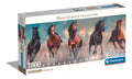 Rompecabezas Caballos Panorama + Poster 1000 Pz Clementoni