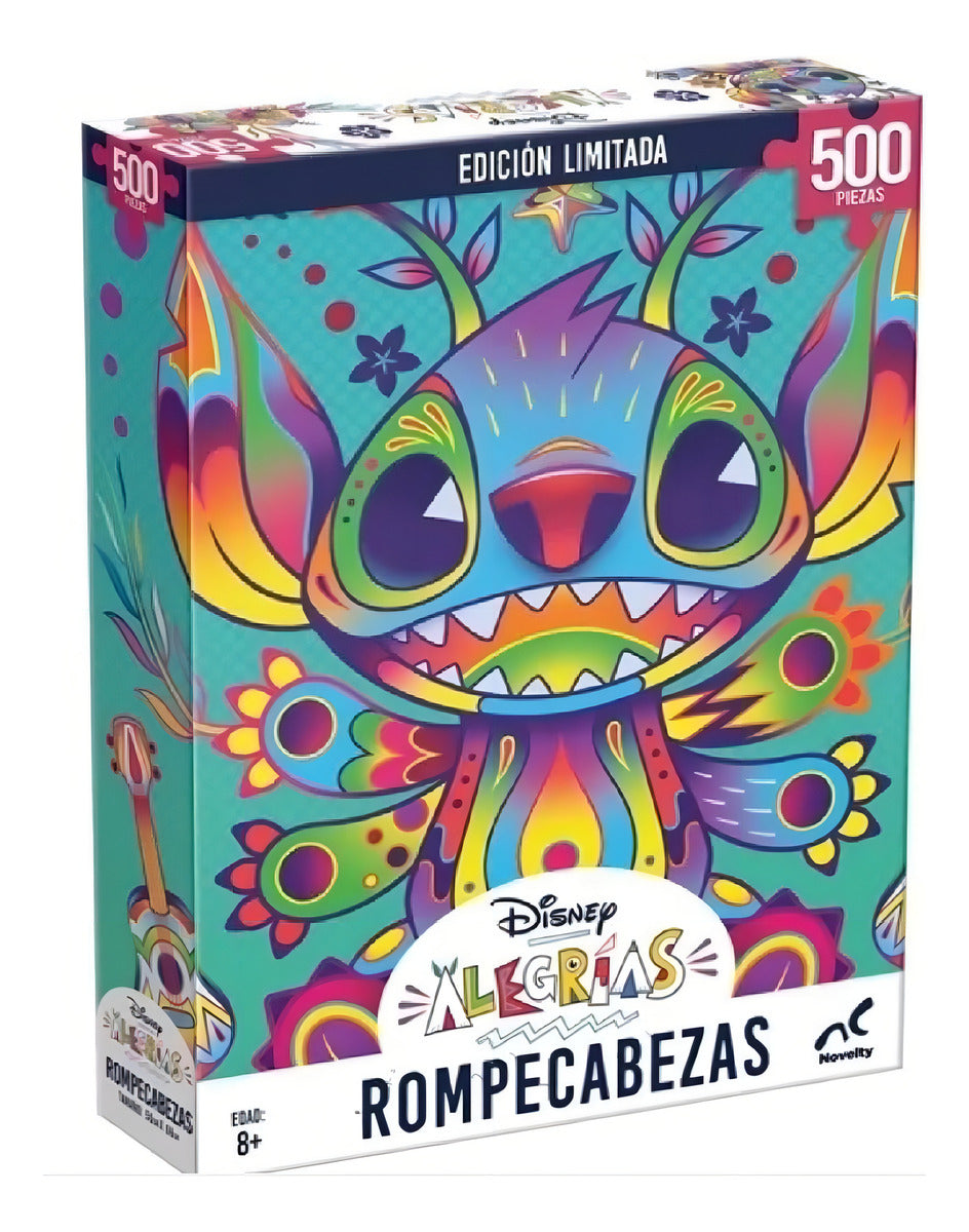 Stitch Disney Alegrías Rompecabezas 500 Piezas | Puzzle Original Coleccionable Ideal Para Niños Y Adultos