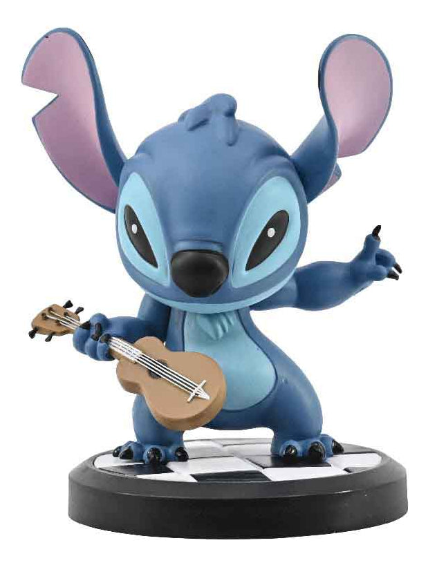 Figura Coleccionable Stitch Guitarrista Yume Disney Caja Del Héroe 10x4cm