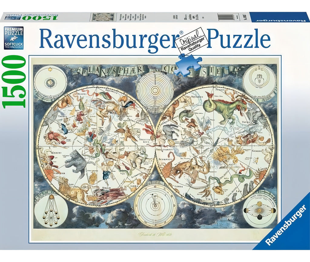 Rompecabezas Ravensburger Mapa Fantástico De 1500 Piezas 14+